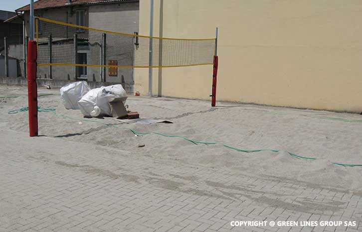 Realizzazione campo da beach volley a Garlasco