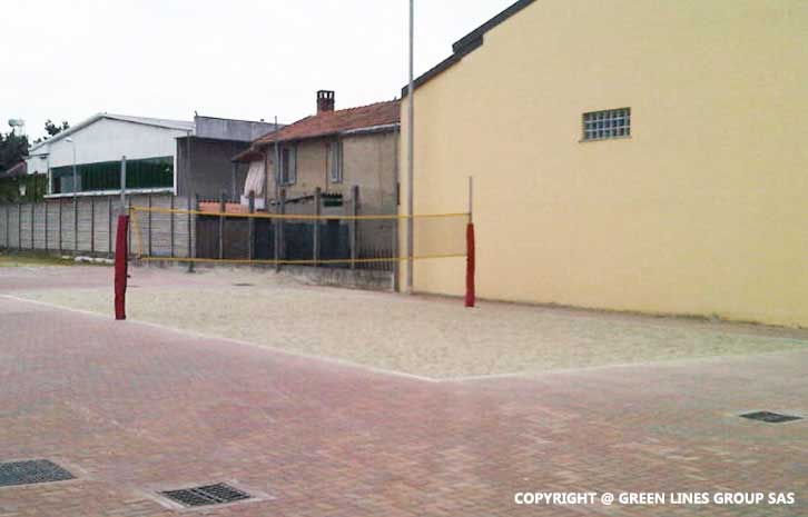 Realizzazione campo da beach volley a Garlasco