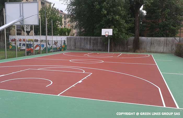 Green Lines Group: realizzazione di campi da basket